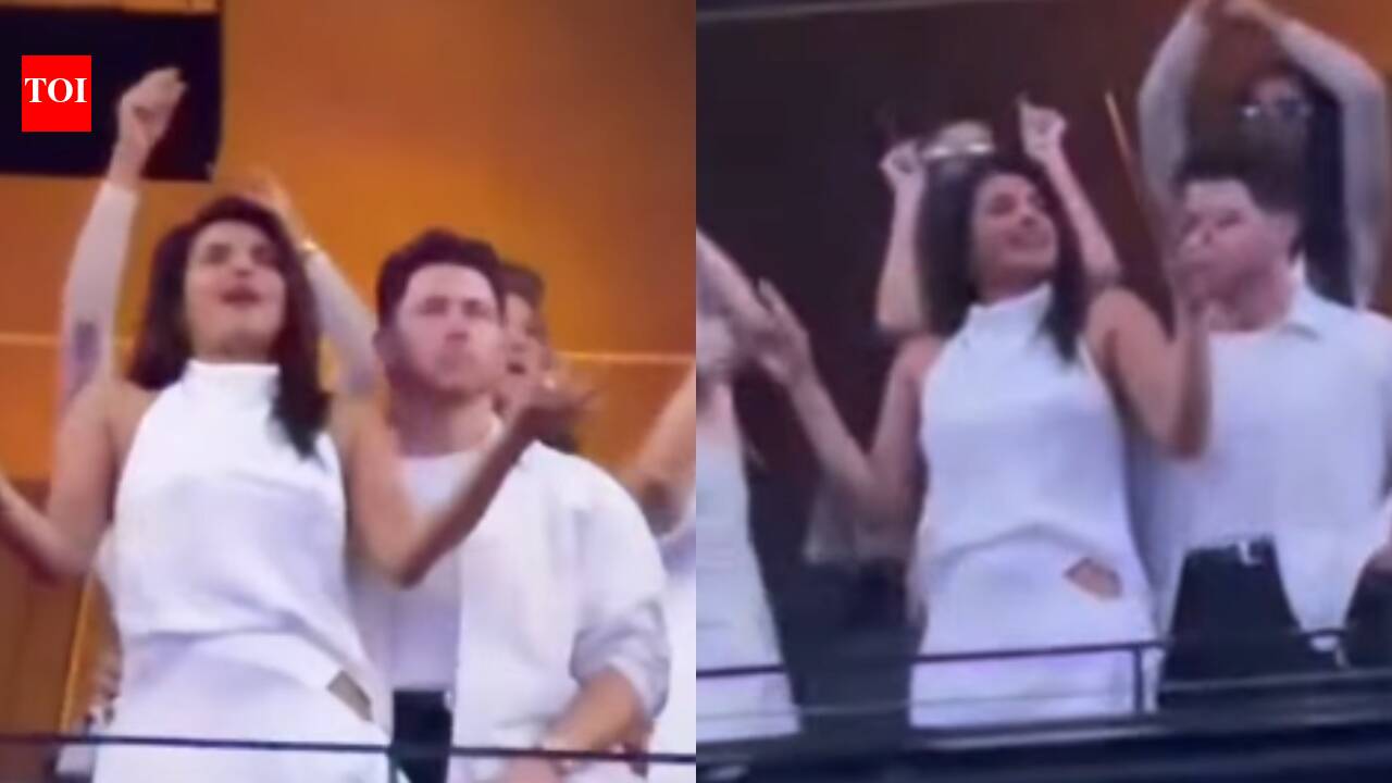 Priyanka Chopra: Priyanka Chopra, Nick Jonas attend Backstreet Boys concert in Las Vegas, groove to 'I Want It That Way', VIDEOS go viral | Hindi Movie News
