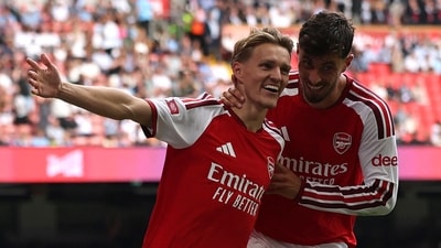 Manchester City begin life after Pep Guardiola with 3-0 Community Shield humbling as ruthless Arsenal lift the trophy