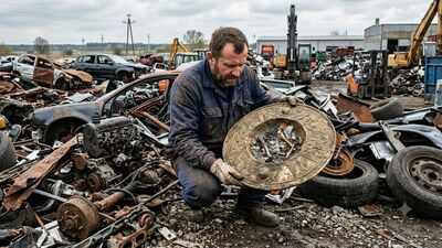 A man searching a Polish scrapyard for car parts found an 1,800-year-old Roman-era shield containing cremated human bones | World News