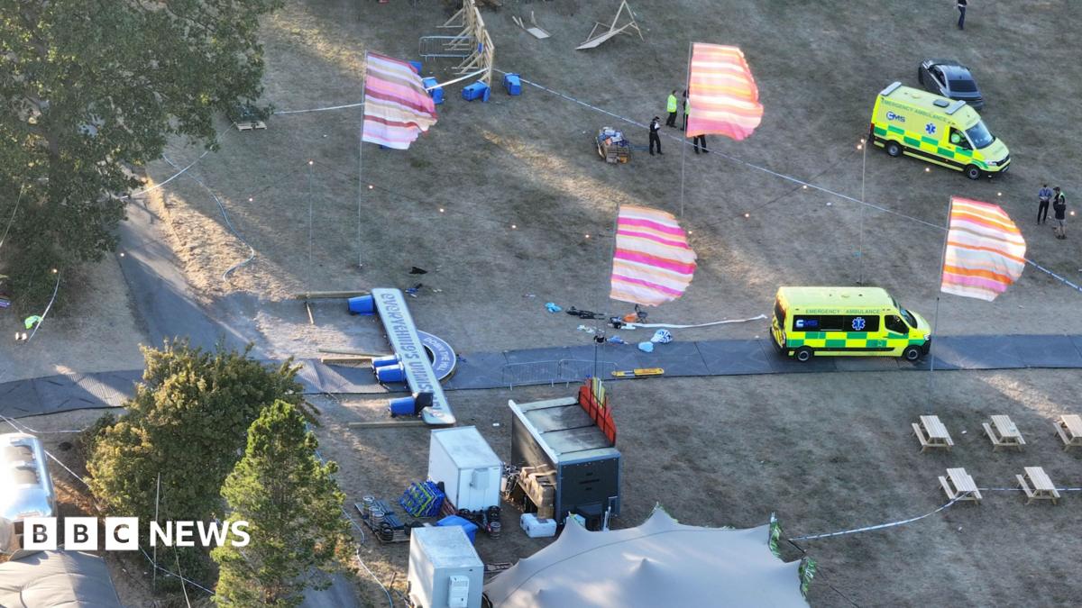 Six people injured after sign falls at Christian festival near Steyning