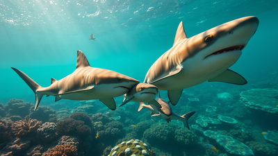 Bull sharks in Fiji repeatedly meet at the same reef, and scientists found they slightly prefer spending time with relatives |