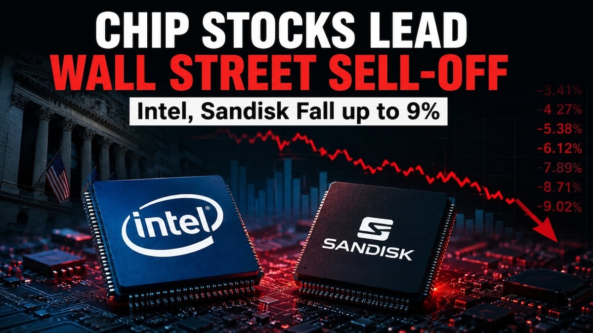 Nasdaq 100 sheds over 500 points as Chip stocks lead Wall Street sell-off on Tuesday