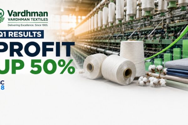 Vardhman Textiles Q1 Results: Shares slip from day's high despite 50% jump in Q1 profit