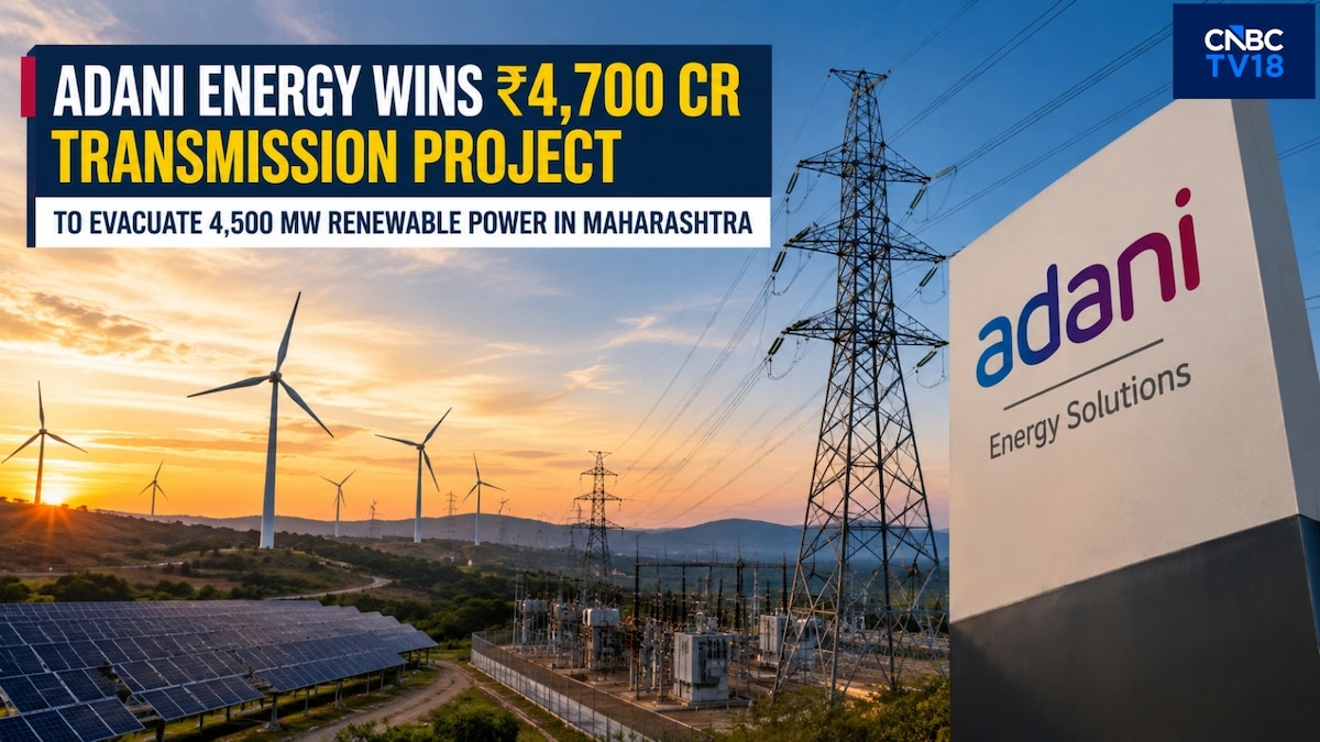Adani Energy wins ₹4,700 crore Maharashtra project to evacuate 4,500 MW renewable power
