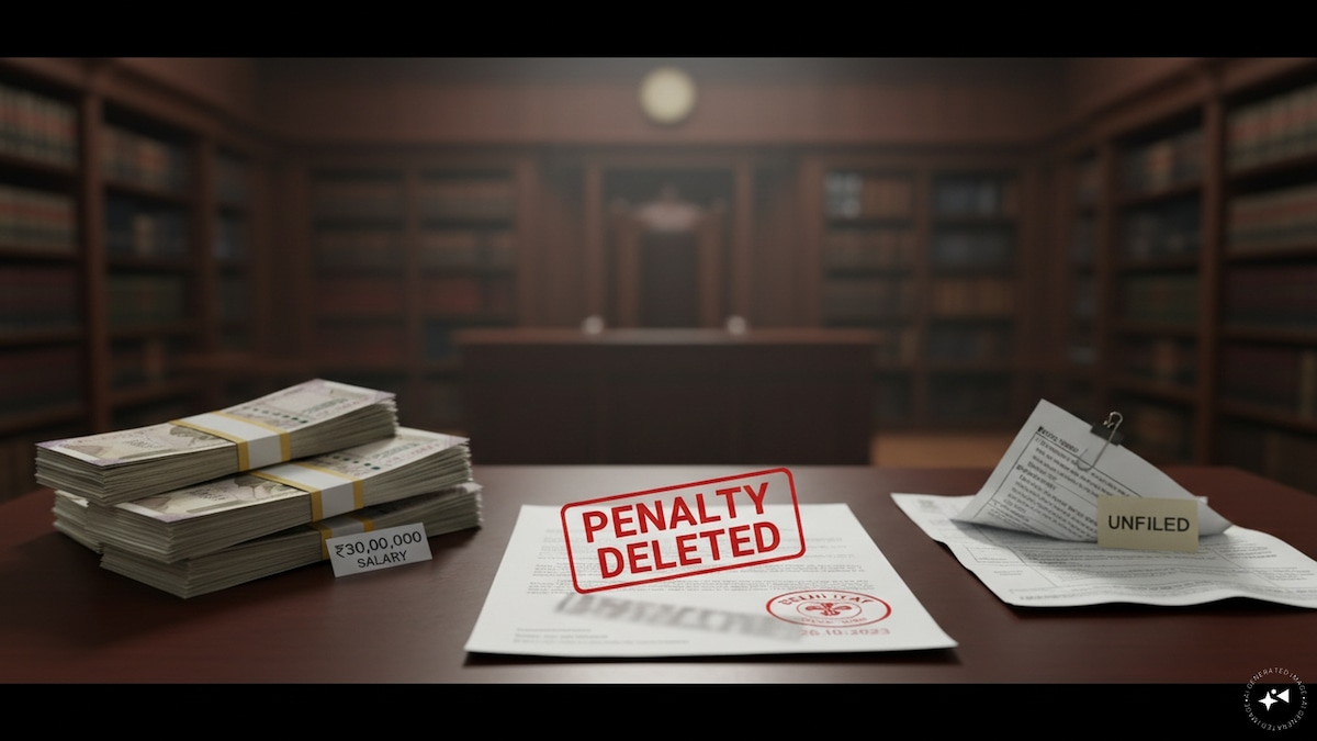 ₹30 lakh salary, no ITR: Why Delhi ITAT deleted ₹3.74 lakh penalty