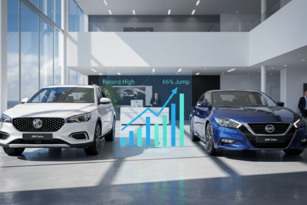 July auto numbers: JSW MG Motor sales hit record high, Nissan volumes jump 66%