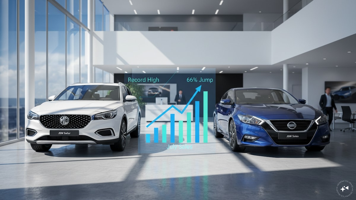 July auto numbers: JSW MG Motor sales hit record high, Nissan volumes jump 66%