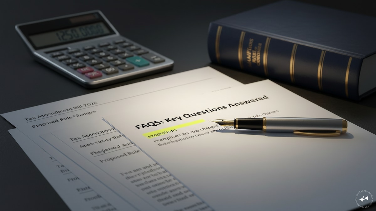 Tax Amendment Bill 2026 FAQs: Key questions answered on proposed exemptions and rule changes