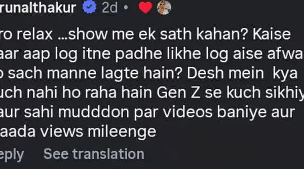 'Bro relax': Mrunal Thakur SLAMS DATING speculation with Yashasvi Jaiswal following viral cafe video |