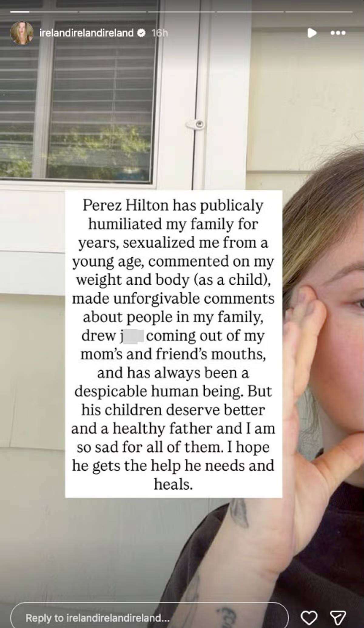 Alec Baldwin's daughter Ireland Baldwin reacts after Perez Hilton's hospitalization: 'He publicly humiliated my family, sexualized me from a young age' | English Movie News