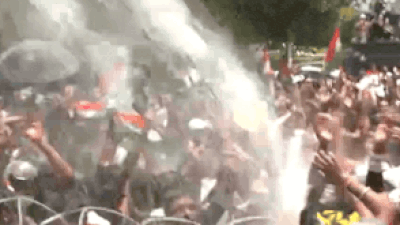 Watch: Jharkhand protesters echo Bihar, dance as police turn water cannons on them | India News