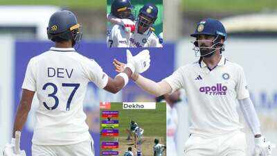 IND vs SL 1st Test: How Devdutt Padikkal's alertness saved KL Rahul's wicket in Galle - WATCH | Cricket News