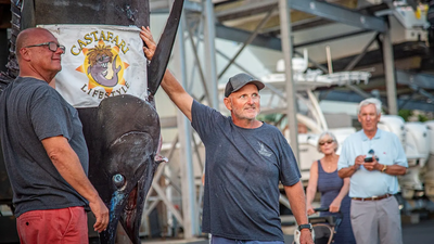 Massachusetts fishing crew lands 1,260 pound blue marlin, narrowly missing world record | World News