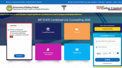 MP NEET UG merit list 2026 released with 17,093 candidates; check toppers' list and counselling schedule here