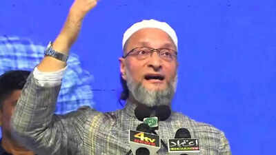 ‘They opposed Ambedkar’s Constitution, wanted Manusmriti’: Owaisi targets RSS, BJP | India News