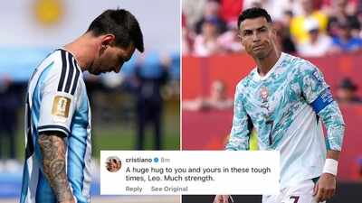Cristiano Ronaldo sends message to Lionel Messi after father's death