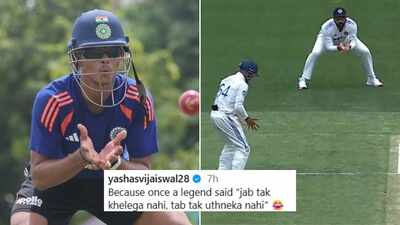 'Neeche baith ke rah': Yashasvi Jaiswal recalls Rohit Sharma's stump-mic scolding in Instagram post | Cricket News