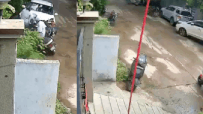 Minor's car crashes into 2-wheeler, 7 vehicles in Hyderabad; CCTV captures horror as 1 killed | Hyderabad News