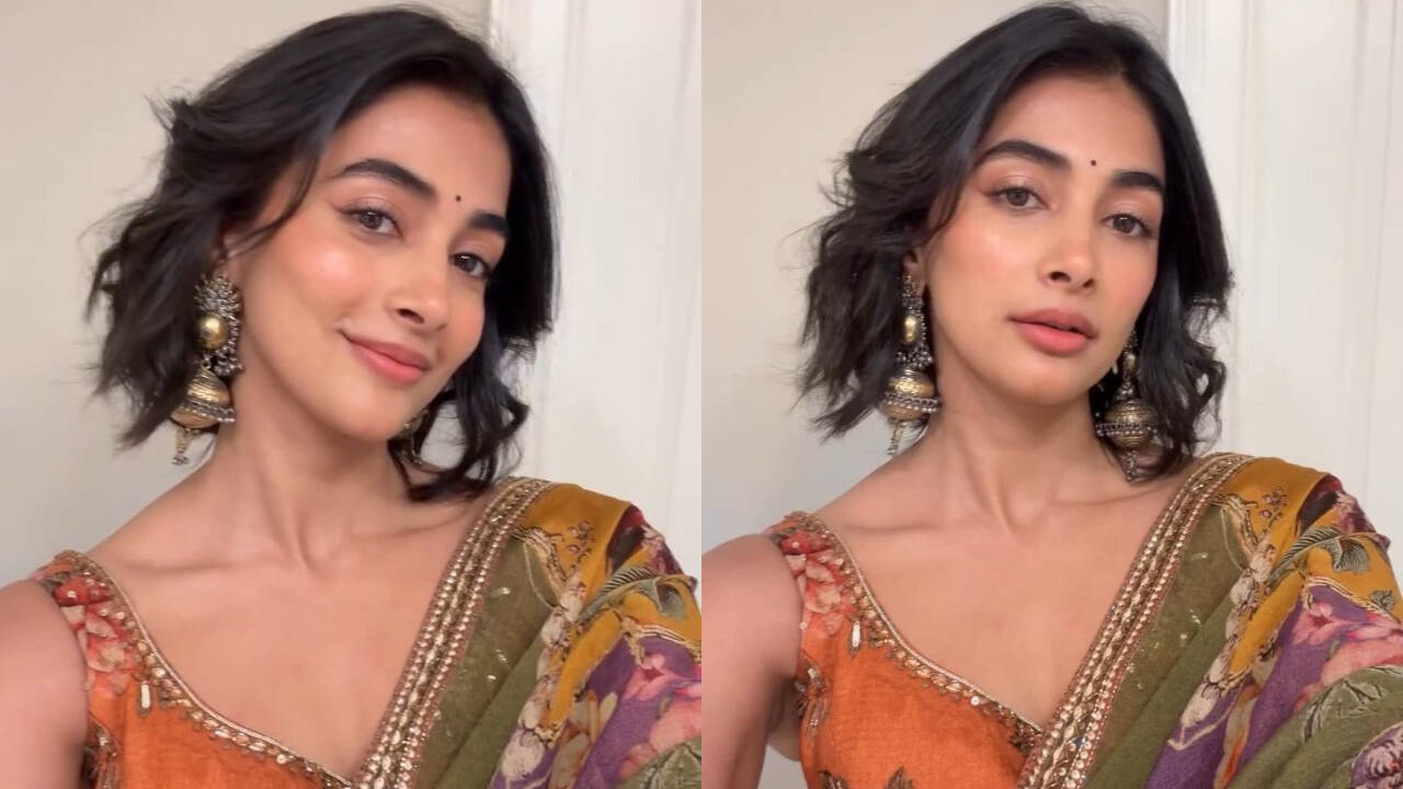 Pooja Hegde's America appearance proves nothing beats a beautiful saree |