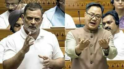 Rijiju, Rahul Gandhi hold 50-meeting meeting to break Parliament logjam | India News