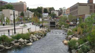 River: In 2012, Yonkers tore up a downtown parking lot to uncover a river buried for decades; within six months it had created 14,000 sq ft of aquatic habitat