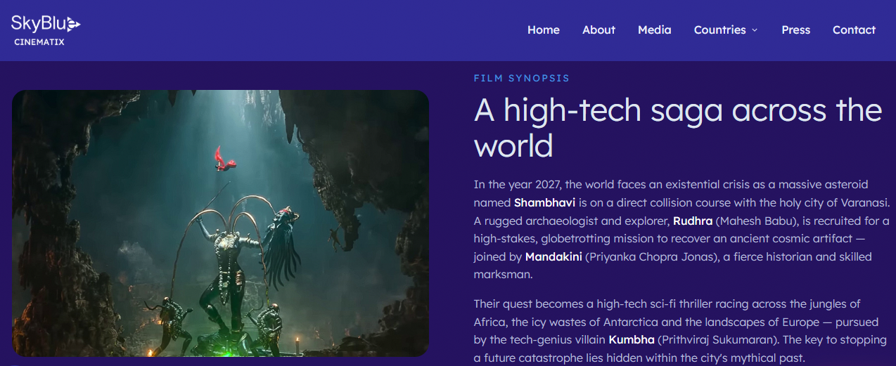 SS Rajamouli’s ‘Varanasi’ synopsis revealed: Mahesh Babu’s Rudhra faces asteroid threat with Priyanka Chopra, Prithviraj is tech-genius villain |