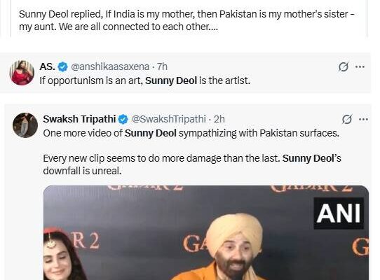 Sunny Deol faces BACKLASH after opening up about Dharmendra referring to Pakistan as 'Mousi' ahead of 'Batwara 1947' | Hindi Movie News