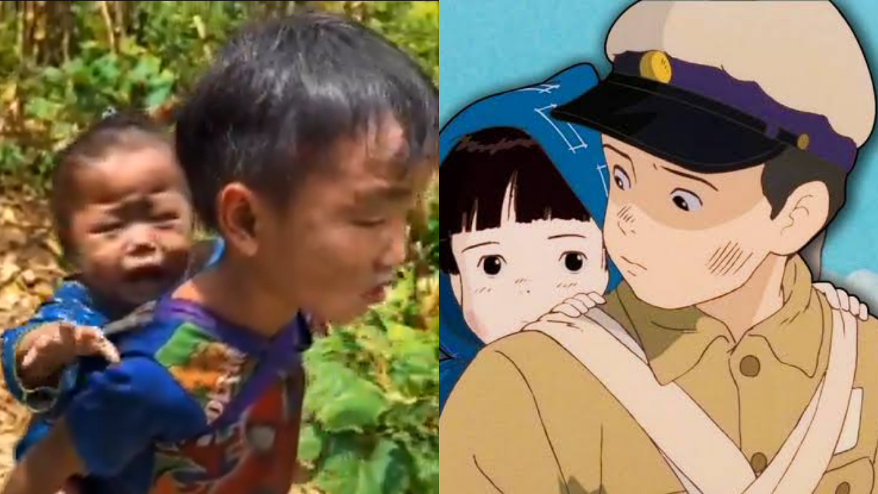 Nepal Floods: Nepal floods: Little boy seen carrying his younger sister in search of parents; ‘Grave of the Fireflies’ comparison haunts viewers