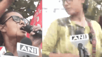 Ink thrown at AISA president Neha Bora during Jharkhand students' protest | Ranchi News