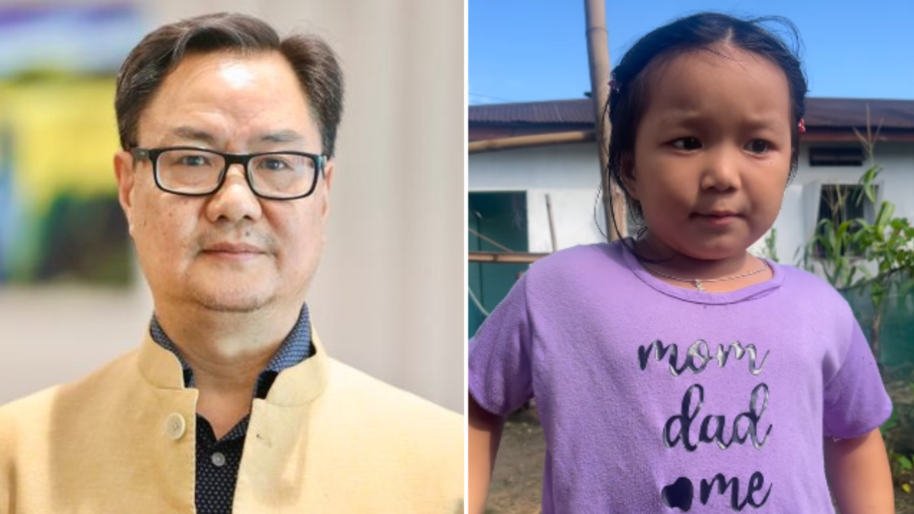 Humko Indian Bolo: Union Minister Kiren Rijiju responds to Arunachal girl’s cute request, “Humko Indian bolo”: “You have become famous; the whole of India loves you”
