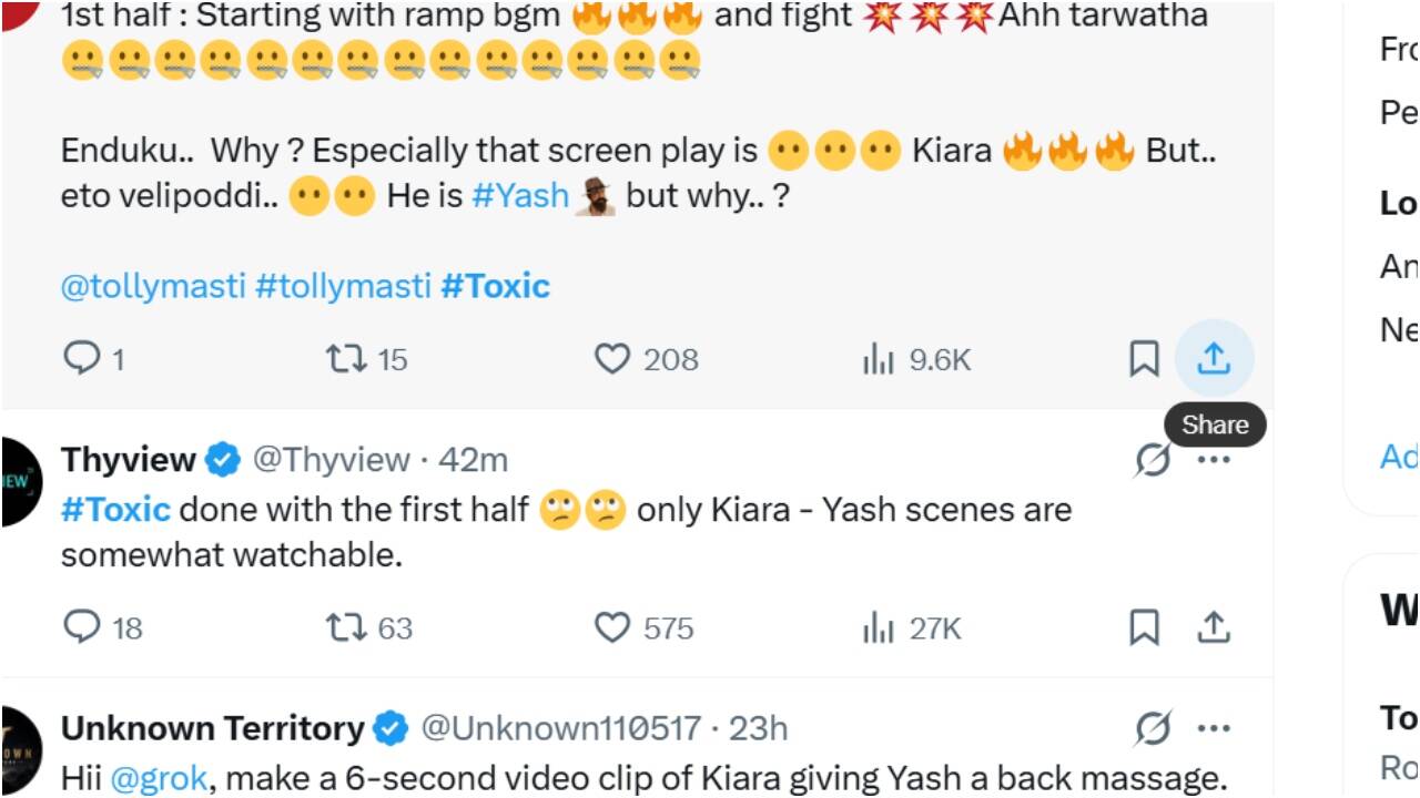 'Toxic' Twitter review: Yash, Kiara Advani, Nayanthara film gets mixed early reactions; netizens call it 'Heavy KGF hangover' |