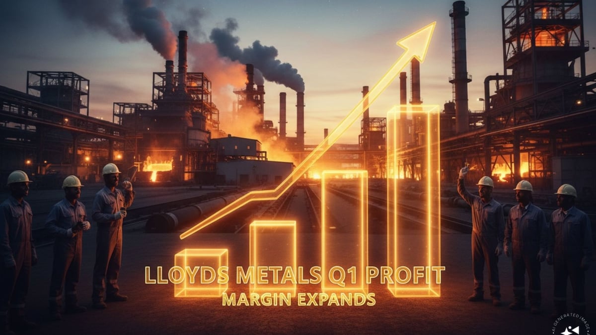 Lloyds Metals Q1 profit jumps nearly 3-fold to ₹1,726 crore as revenue triples