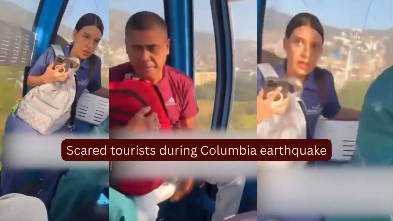 Colombia Earthquake: WATCH: Terrified tourists scream as cable car swings violently during Colombia’s 7.4-magnitude earthquake; video captures panic in mid-air |