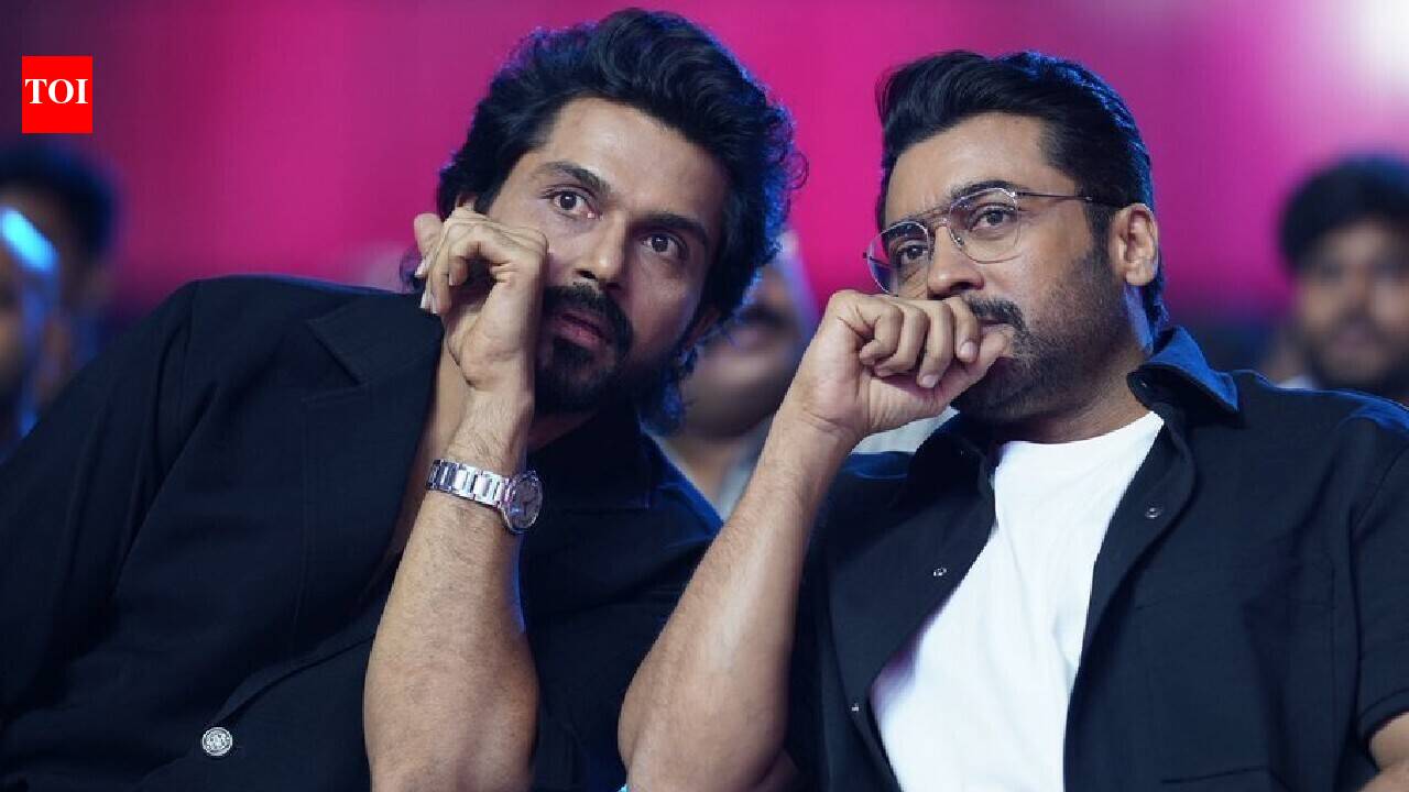 Suriya clarifies Mumbai living rumours: ‘I’m based in Chennai, just travel there sometimes’, actor clears his stand at Karthi’s ‘Sardar 2’ audio launch | Tamil Movie News