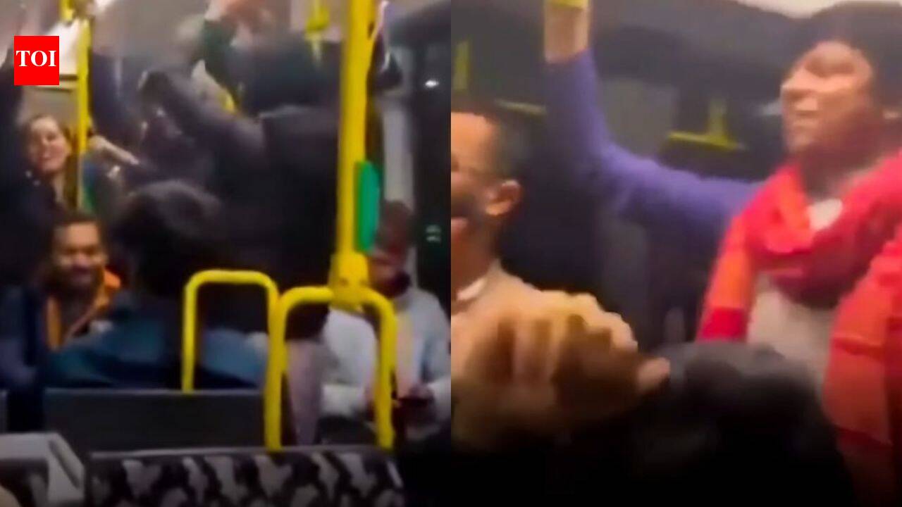 “Civic sense died here…”; Gujarati tourists sing and clap loudly on a bus in Germany, leaving fellow passengers visibly uncomfortable