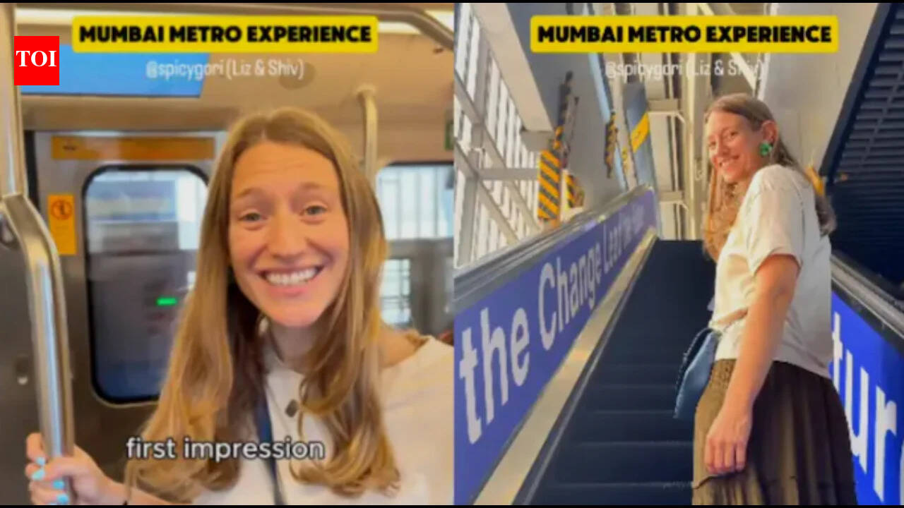 Cleanliness Of Mumbai Metro: "It's so much cleaner than the metro in New York": US content creator Liz rides Mumbai metro, gets stunned by the cleanliness, woman coach, low fares and air conditioning