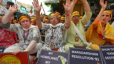 Panun Kashmir stages hunger strike, demands genocide law | India News