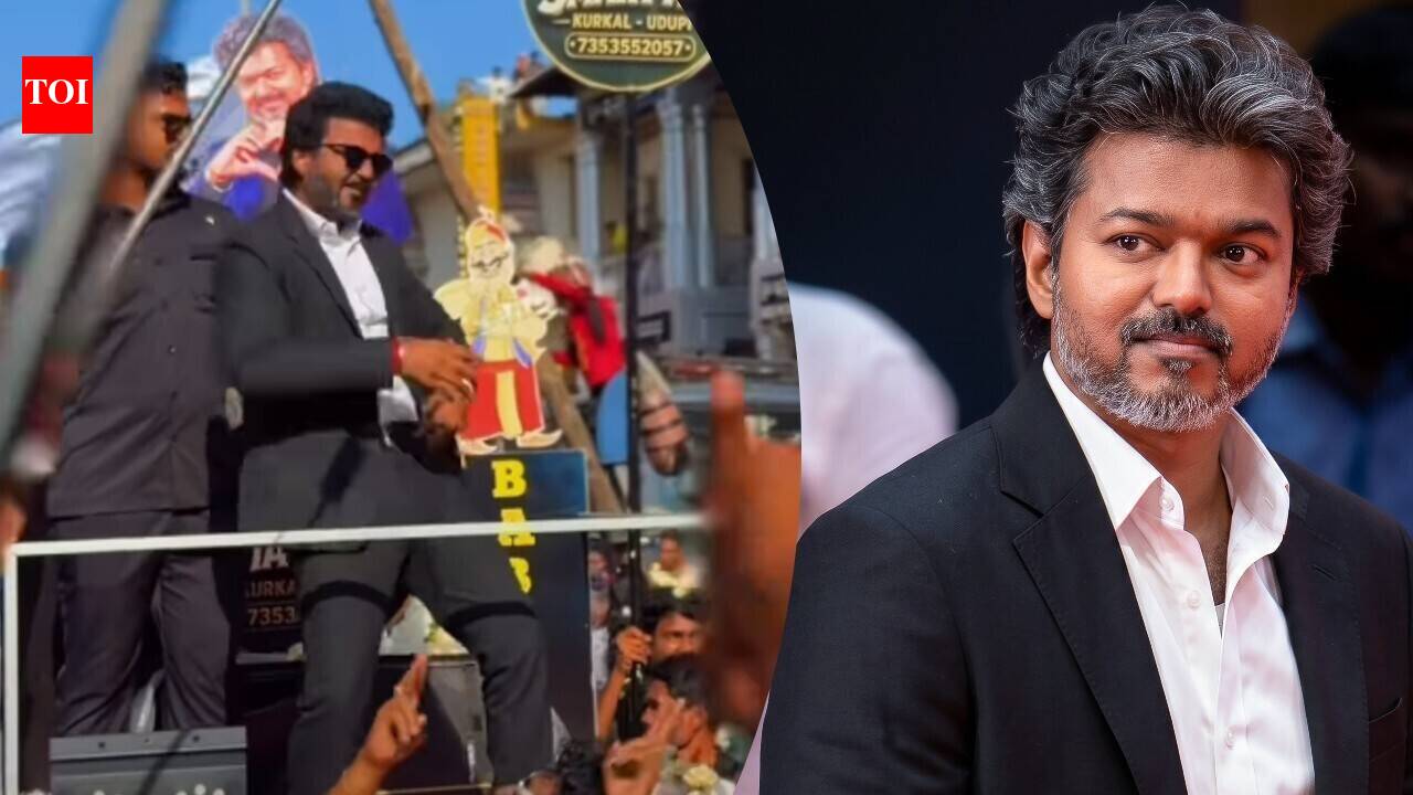 ‘Jana Nayagan’ actor and CM Vijay’s look-alike takes Udupi by storm during Krishna Janmashtami, Viral video wins attention |