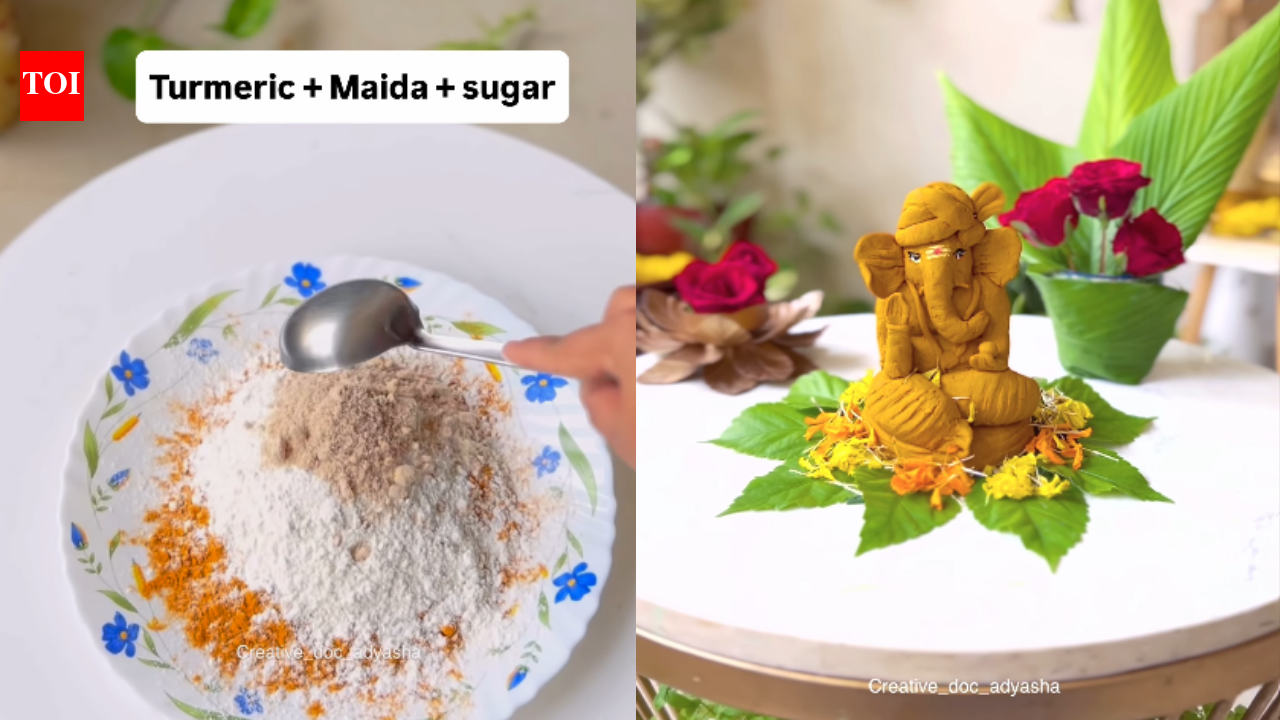 How To Make Ganesh Idol: Happy Ganesh Chaturthi 2026: Want to welcome Lord Ganesha in an eco-friendly way? Here is a guide to make your own idol with turmeric, maida, and sugar