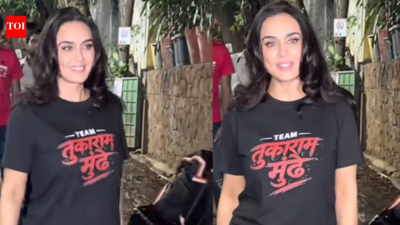 Preity Zinta wears 'Team Tukaram Mundhe' t-shirt as she promotes 'Vibe', netizens react |