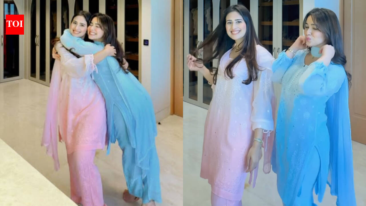 Sara Tendulkar and ‘bhabhi’ Saaniya Chandhok twin in ethnic wear for family lunch; fans say, ‘love the bond’