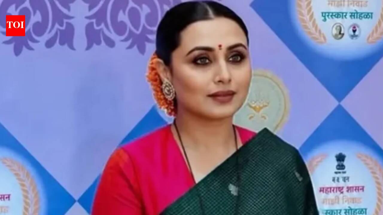 Rani Mukerji speaks in Marathi as she gets honoured at Maharashtra State Film Awards, 'Experienced both success and failure here' - watch | Hindi Movie News