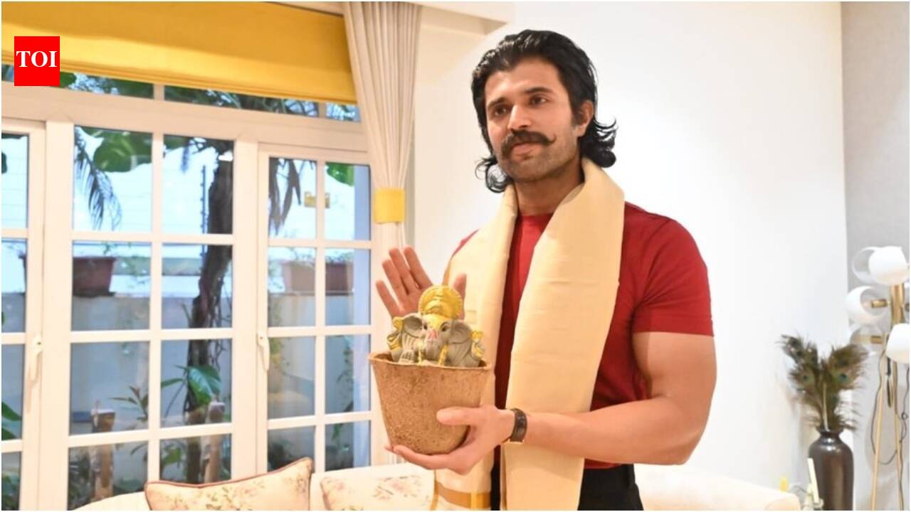 ‘Go green this Ganesh Chaturthi’: Vijay Deverakonda brings home seed Ganesha idol ahead of Ganesh Chaturthi 2026, joins Chiranjeevi and Pooja Hegde in Green Ganpati challenge, urges devotees to choose eco-friendly celebrations | Tamil Movie News