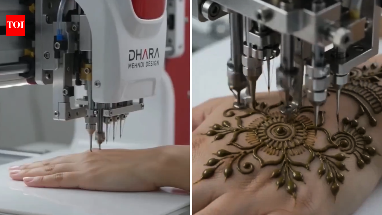 Harsh Goenka Mehendi Video: This machine can apply mehendi without an artist: Harsh Goenka shares mehendi machine video, says 'some more jobs gone'