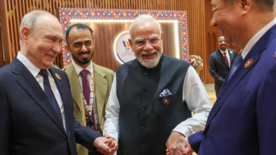 Big reunion at Brics: PM Modi, Xi & Putin meet for 3rd time in 3 yrs; PM shares photo | India News