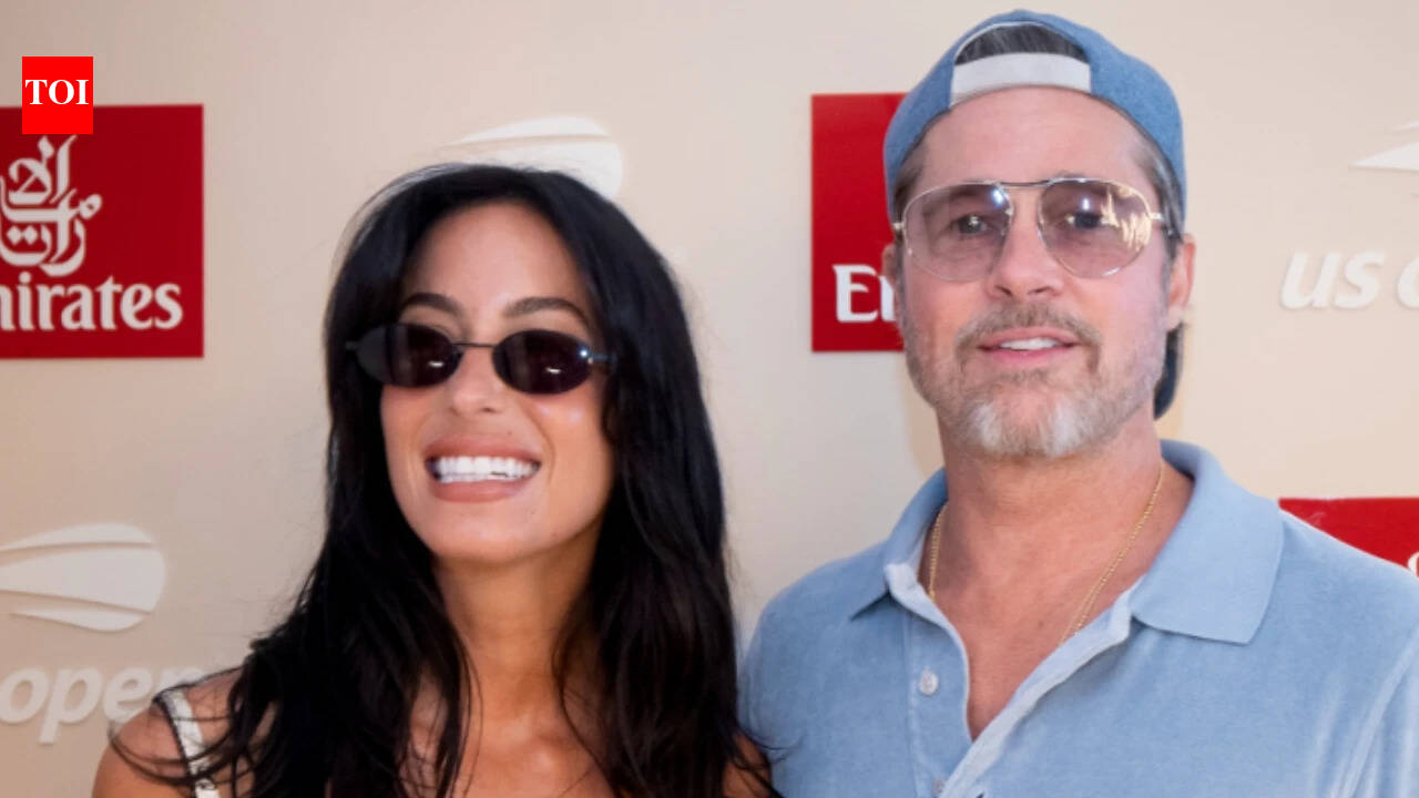 Brad Pitt: US Open women's final: Brad Pitt and Ines De Ramon attend the tennis match between Aryna Sabalenka and Elena Rybakina | English Movie News