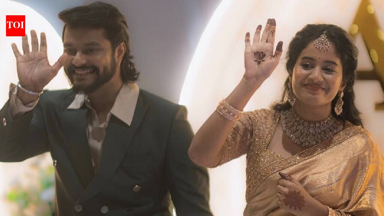 'Aaha Kalyanam' fame Brigida Saga marries actor Anand Ram in intimate ceremony; shares dreamy wedding photos | Tamil Movie News