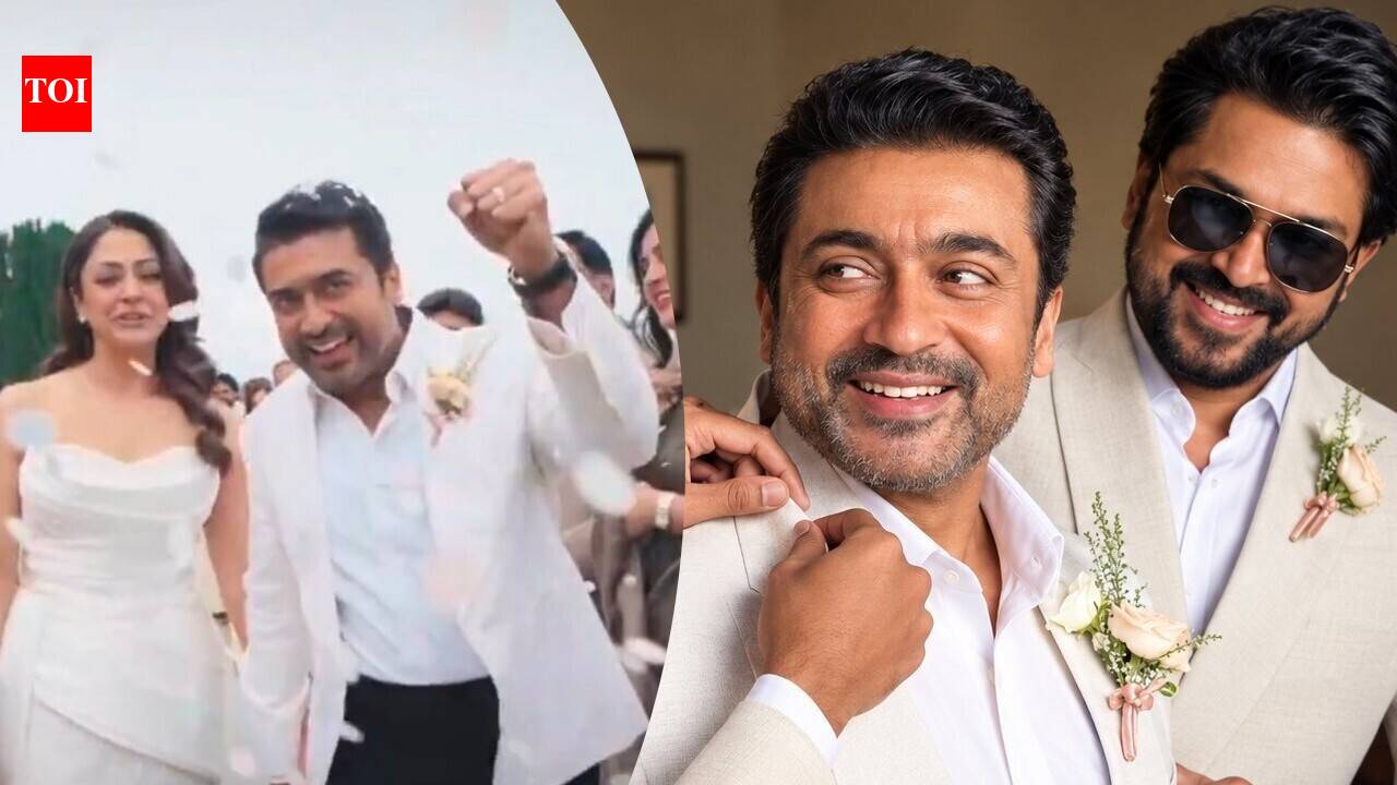 Fans get emotional as Suriya-Jyotika renew wedding vows after 20 years; call their celebration ‘timeless’ |