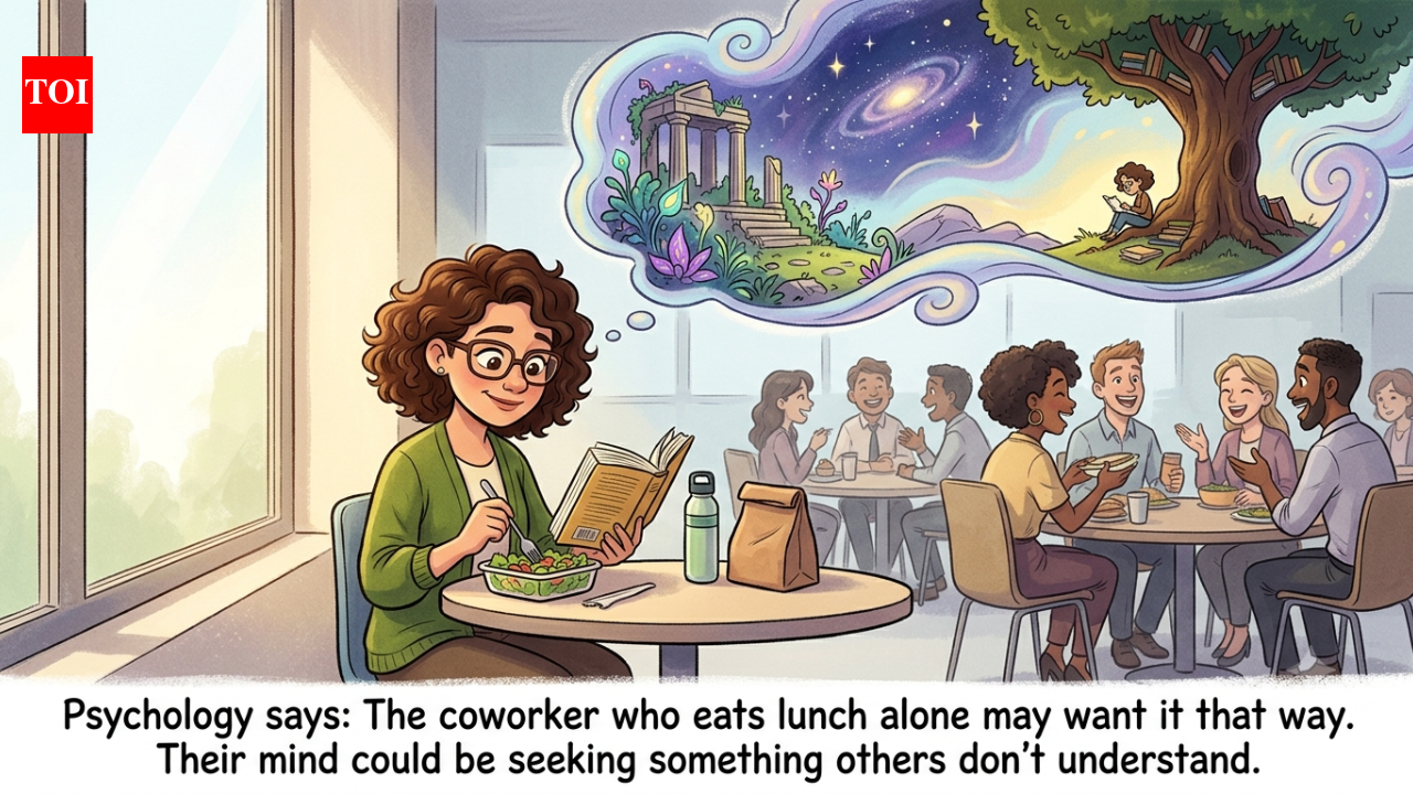 Psychology says the coworker who eats lunch alone may want it that way; their mind could be seeking something others don’t understand