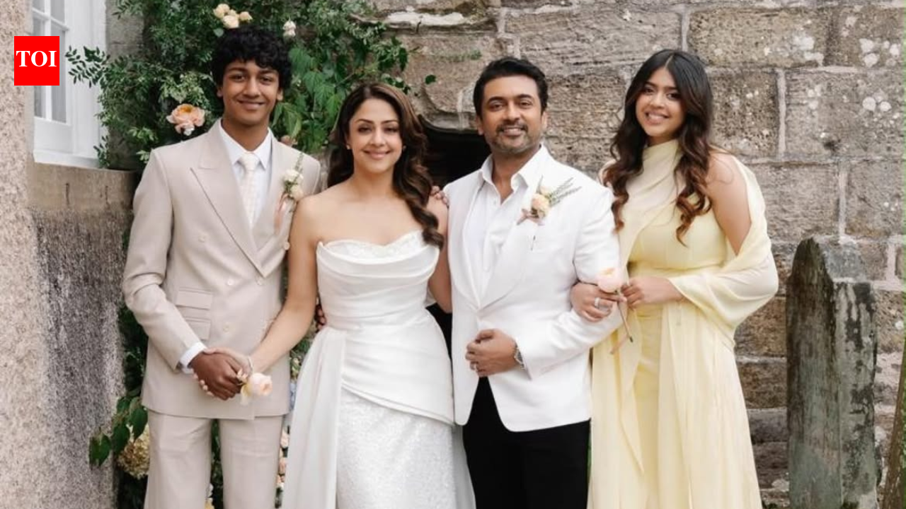 Suriya and Jyotika celebrate 20 years of wedding anniversary by renewing their vows, share loved-up inside pictures with family, children and friends |